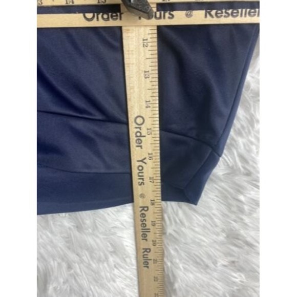 Divided H&M Jacket Women XS Navy Crop Track Full Zip Oversized Snap Button - Picture 8 of 8